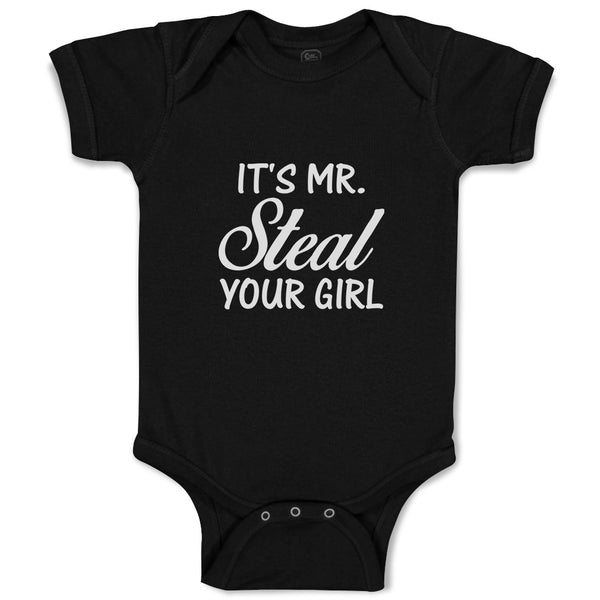 Baby Clothes It's Mr. Steal Your Girl Baby Bodysuits Boy & Girl Cotton