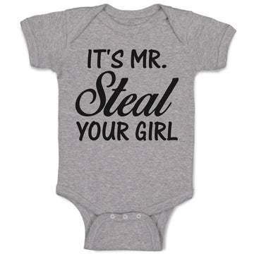 Baby Clothes It's Mr. Steal Your Girl Baby Bodysuits Boy & Girl Cotton