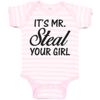 Baby Clothes It's Mr. Steal Your Girl Baby Bodysuits Boy & Girl Cotton