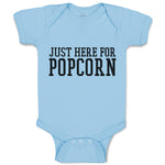 Baby Clothes Just Here for Popcorn Baby Bodysuits Boy & Girl Cotton