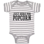 Baby Clothes Just Here for Popcorn Baby Bodysuits Boy & Girl Cotton