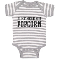 Baby Clothes Just Here for Popcorn Baby Bodysuits Boy & Girl Cotton