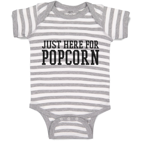 Baby Clothes Just Here for Popcorn Baby Bodysuits Boy & Girl Cotton