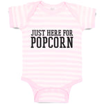 Baby Clothes Just Here for Popcorn Baby Bodysuits Boy & Girl Cotton