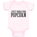Baby Clothes Just Here for Popcorn Baby Bodysuits Boy & Girl Cotton