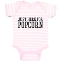 Baby Clothes Just Here for Popcorn Baby Bodysuits Boy & Girl Cotton