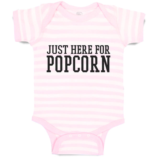 Baby Clothes Just Here for Popcorn Baby Bodysuits Boy & Girl Cotton