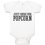 Baby Clothes Just Here for Popcorn Baby Bodysuits Boy & Girl Cotton