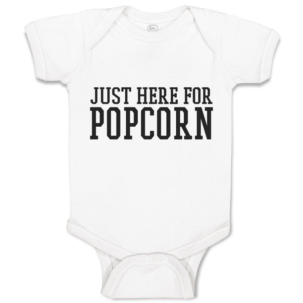 Baby Clothes Just Here for Popcorn Baby Bodysuits Boy & Girl Cotton