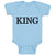Baby Clothes King The Ruler Baby Bodysuits Boy & Girl Newborn Clothes Cotton