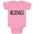 Baby Clothes King The Ruler Baby Bodysuits Boy & Girl Newborn Clothes Cotton