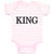 Baby Clothes King The Ruler Baby Bodysuits Boy & Girl Newborn Clothes Cotton