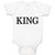 Baby Clothes King The Ruler Baby Bodysuits Boy & Girl Newborn Clothes Cotton