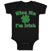 Baby Clothes Kiss Me I'M Irish Baby Bodysuits Boy & Girl Newborn Clothes Cotton