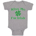 Baby Clothes Kiss Me I'M Irish Baby Bodysuits Boy & Girl Newborn Clothes Cotton