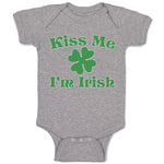 Baby Clothes Kiss Me I'M Irish Baby Bodysuits Boy & Girl Newborn Clothes Cotton