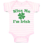 Baby Clothes Kiss Me I'M Irish Baby Bodysuits Boy & Girl Newborn Clothes Cotton