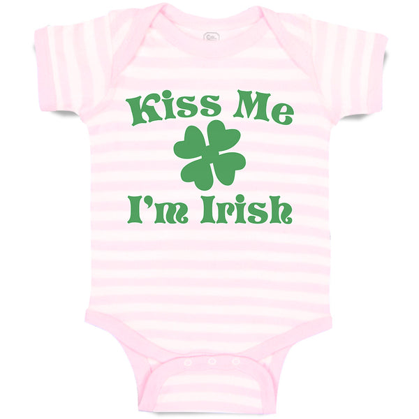 Baby Clothes Kiss Me I'M Irish Baby Bodysuits Boy & Girl Newborn Clothes Cotton