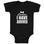 Baby Clothes Ladies I Have Arrived with Black Bowtie Baby Bodysuits Cotton