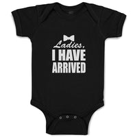 Baby Clothes Ladies I Have Arrived with Black Bowtie Baby Bodysuits Cotton