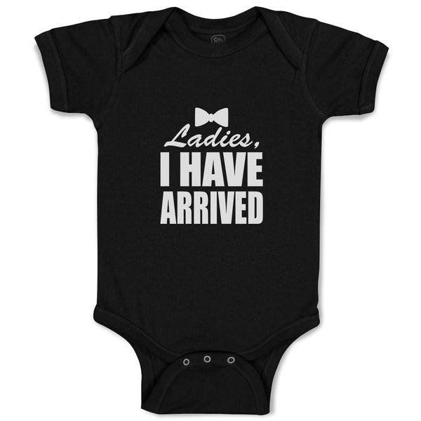 Baby Clothes Ladies I Have Arrived with Black Bowtie Baby Bodysuits Cotton