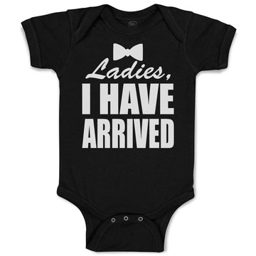 Baby Clothes Ladies I Have Arrived with Black Bowtie Baby Bodysuits Cotton