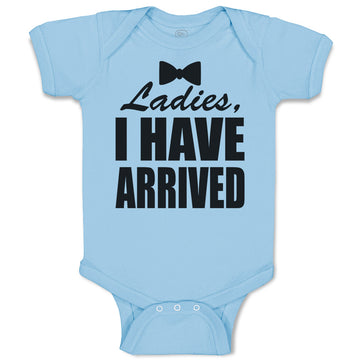 Baby Clothes Ladies I Have Arrived with Black Bowtie Baby Bodysuits Cotton