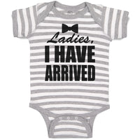 Baby Clothes Ladies I Have Arrived with Black Bowtie Baby Bodysuits Cotton