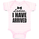 Baby Clothes Ladies I Have Arrived with Black Bowtie Baby Bodysuits Cotton