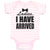 Baby Clothes Ladies I Have Arrived with Black Bowtie Baby Bodysuits Cotton