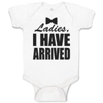 Baby Clothes Ladies I Have Arrived with Black Bowtie Baby Bodysuits Cotton