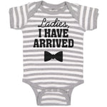 Baby Clothes Ladies I Have Arrived with Bowtie Baby Bodysuits Boy & Girl Cotton
