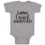 Baby Clothes Ladies I Have Arrived Baby Bodysuits Boy & Girl Cotton