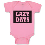 Baby Clothes Lazy Days Baby Bodysuits Boy & Girl Newborn Clothes Cotton