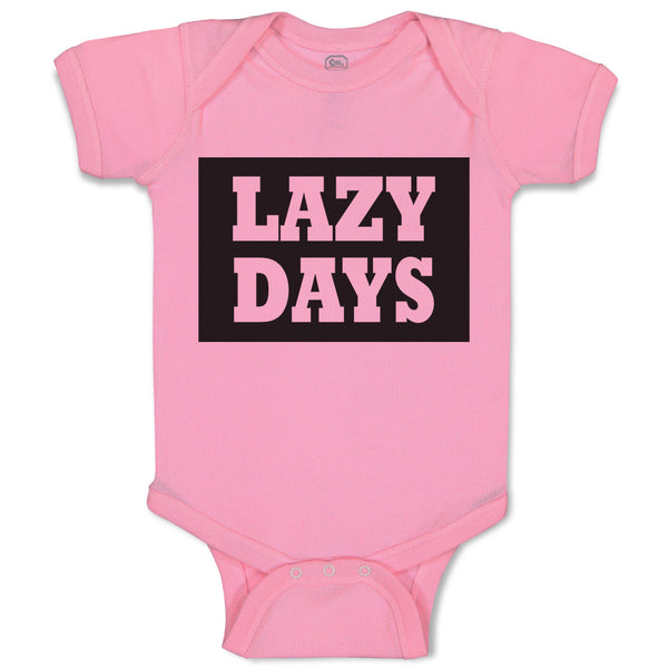 Baby Clothes Lazy Days Baby Bodysuits Boy & Girl Newborn Clothes Cotton