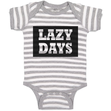 Baby Clothes Lazy Days Baby Bodysuits Boy & Girl Newborn Clothes Cotton