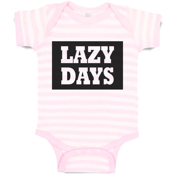 Baby Clothes Lazy Days Baby Bodysuits Boy & Girl Newborn Clothes Cotton