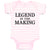 Baby Clothes Legend in The Making Baby Bodysuits Boy & Girl Cotton