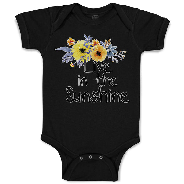 Baby Clothes Live in The Sunshine Baby Bodysuits Boy & Girl Cotton