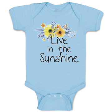 Baby Clothes Live in The Sunshine Baby Bodysuits Boy & Girl Cotton