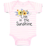 Baby Clothes Live in The Sunshine Baby Bodysuits Boy & Girl Cotton