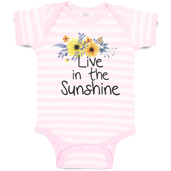 Baby Clothes Live in The Sunshine Baby Bodysuits Boy & Girl Cotton