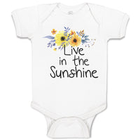 Baby Clothes Live in The Sunshine Baby Bodysuits Boy & Girl Cotton