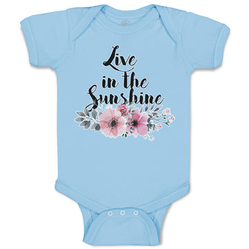 Baby Clothes Live in The Sunshine Baby Bodysuits Boy & Girl Cotton