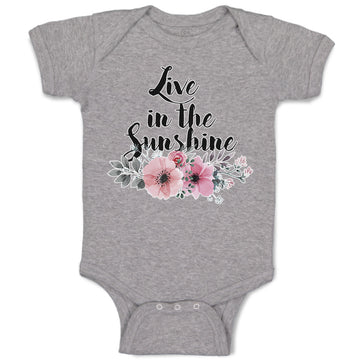 Baby Clothes Live in The Sunshine Baby Bodysuits Boy & Girl Cotton