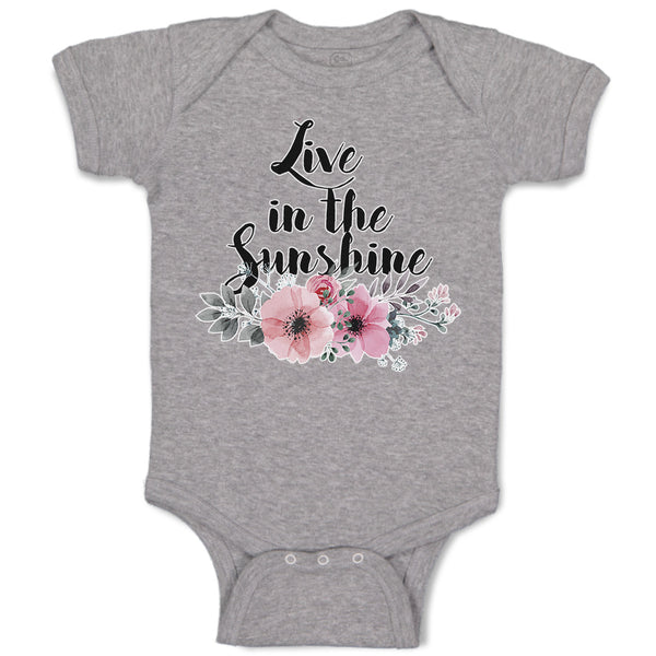 Baby Clothes Live in The Sunshine Baby Bodysuits Boy & Girl Cotton