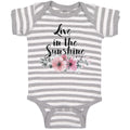 Baby Clothes Live in The Sunshine Baby Bodysuits Boy & Girl Cotton