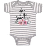Baby Clothes Live in The Sunshine Baby Bodysuits Boy & Girl Cotton