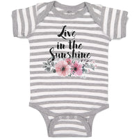 Baby Clothes Live in The Sunshine Baby Bodysuits Boy & Girl Cotton