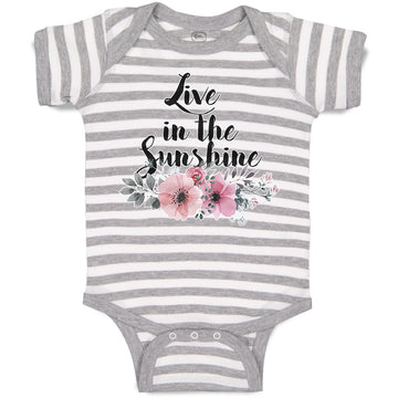 Baby Clothes Live in The Sunshine Baby Bodysuits Boy & Girl Cotton